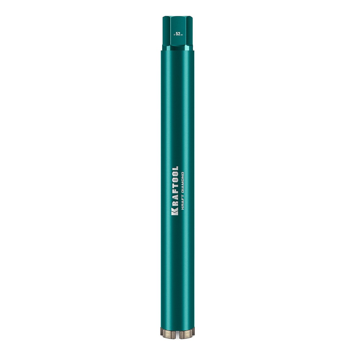 KRAFTOOL DIAMOND 52 мм (450 мм, 1 1/4″, лазерная сварка, сухое сверление с микроударом), алмазная коронка по железобетону (29825-052)