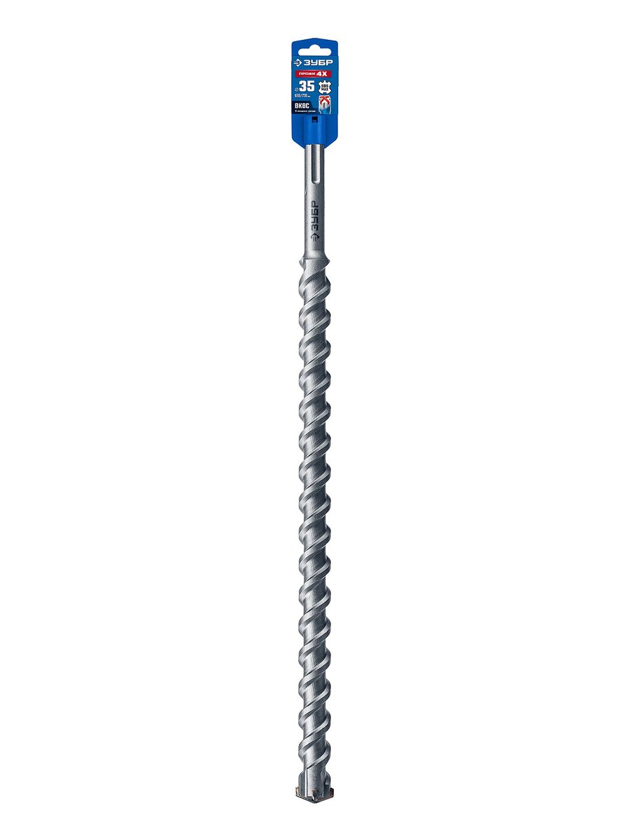 ЗУБР ПРОФИ-4Х 35x610/720 мм, SDS-max бур, ПРОФЕССИОНАЛ (29350-610-35)