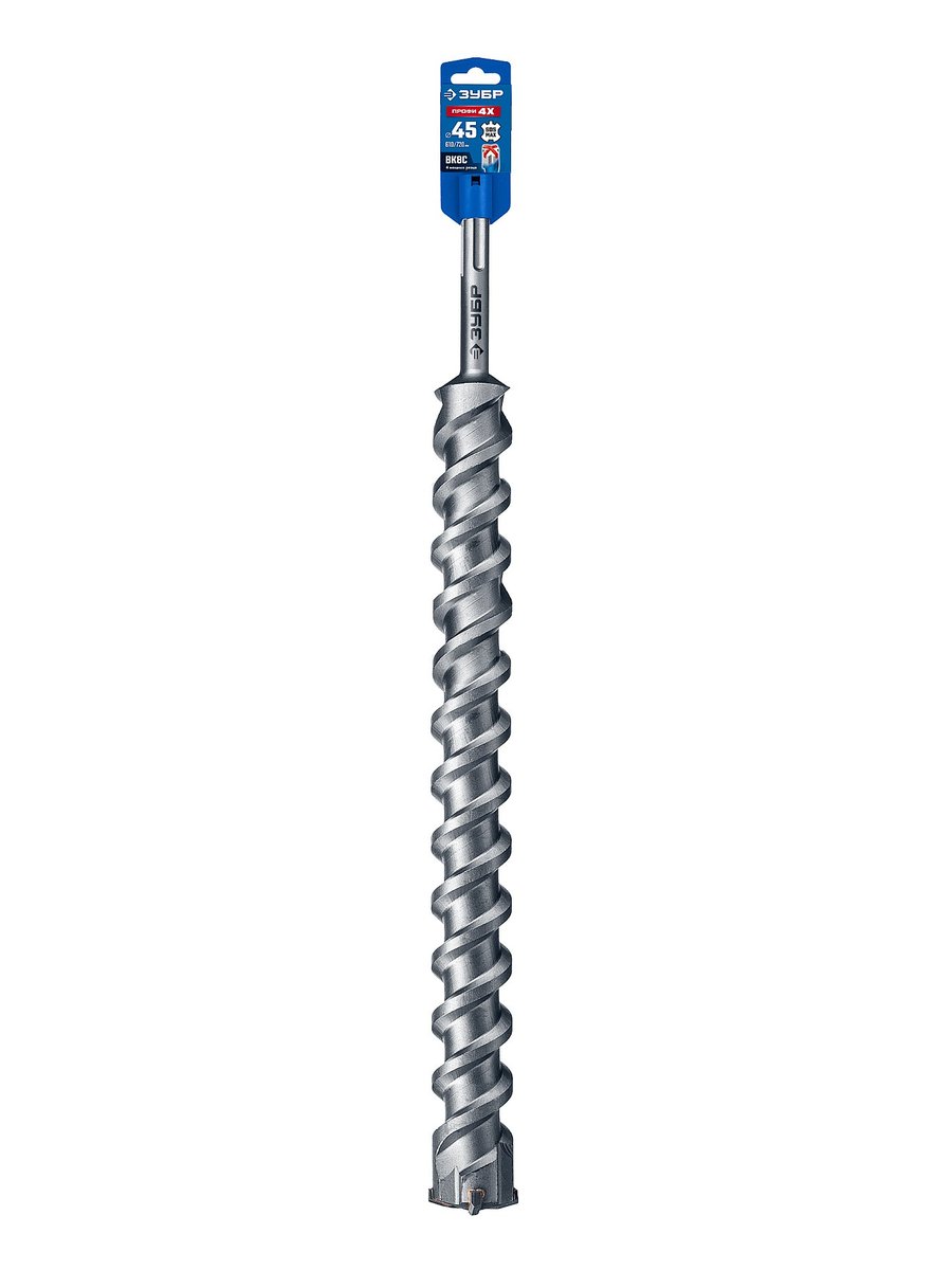 ЗУБР ПРОФИ-4Х 45x610/720 мм, SDS-max бур, ПРОФЕССИОНАЛ (29350-610-45)