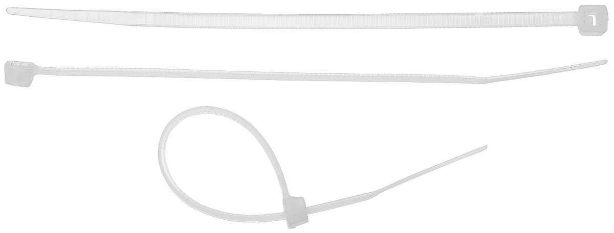 STAYER 2.5 x 150 мм, нейлон РА66, 75 шт, белые, хомуты-стяжки, Professional (3785-15)
