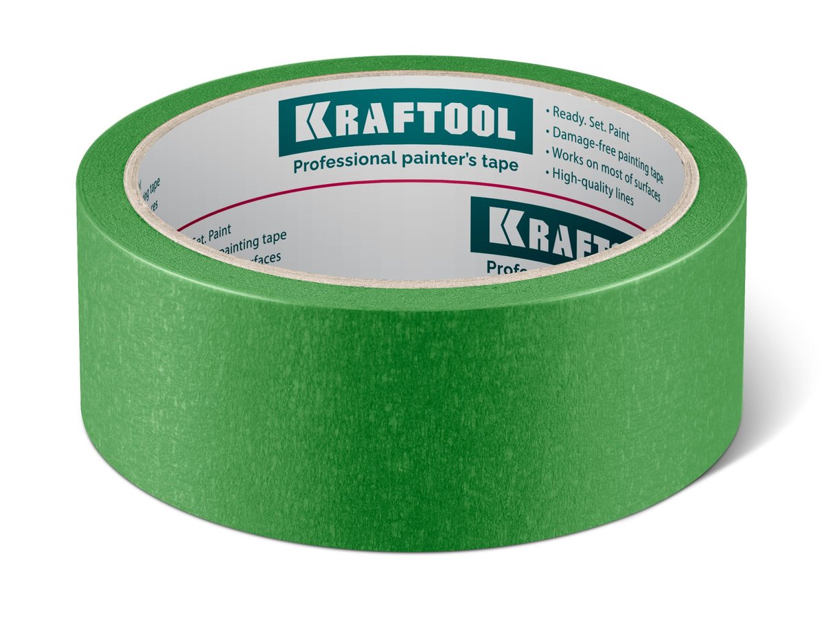 KRAFTOOL #300 Strong 38 мм х 30 м, для грубых и шероховатых поверхностей, малярная лента (12103-38)