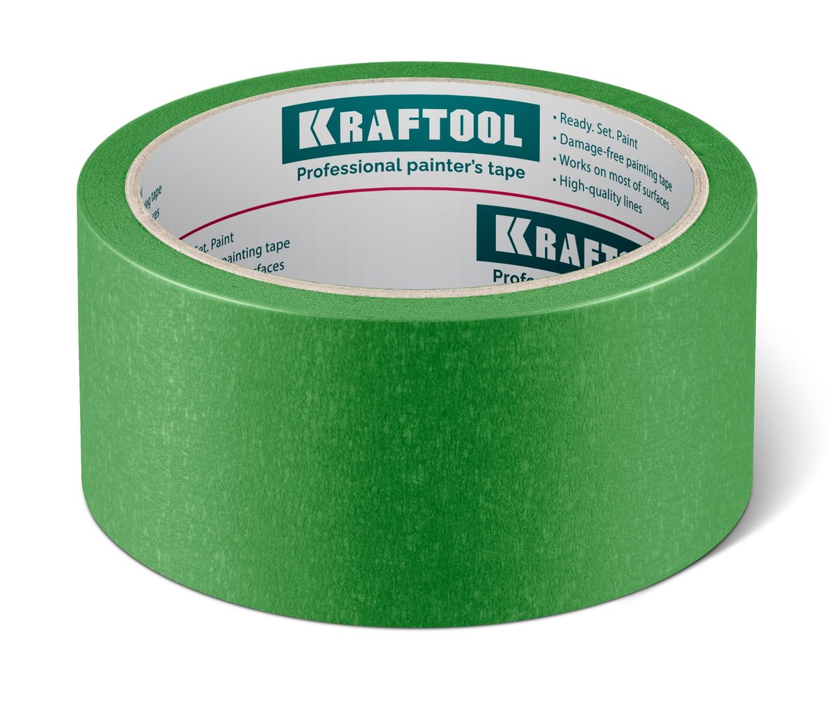 KRAFTOOL #300 Strong 48 мм х 30 м, для грубых и шероховатых поверхностей, малярная лента (12103-48)