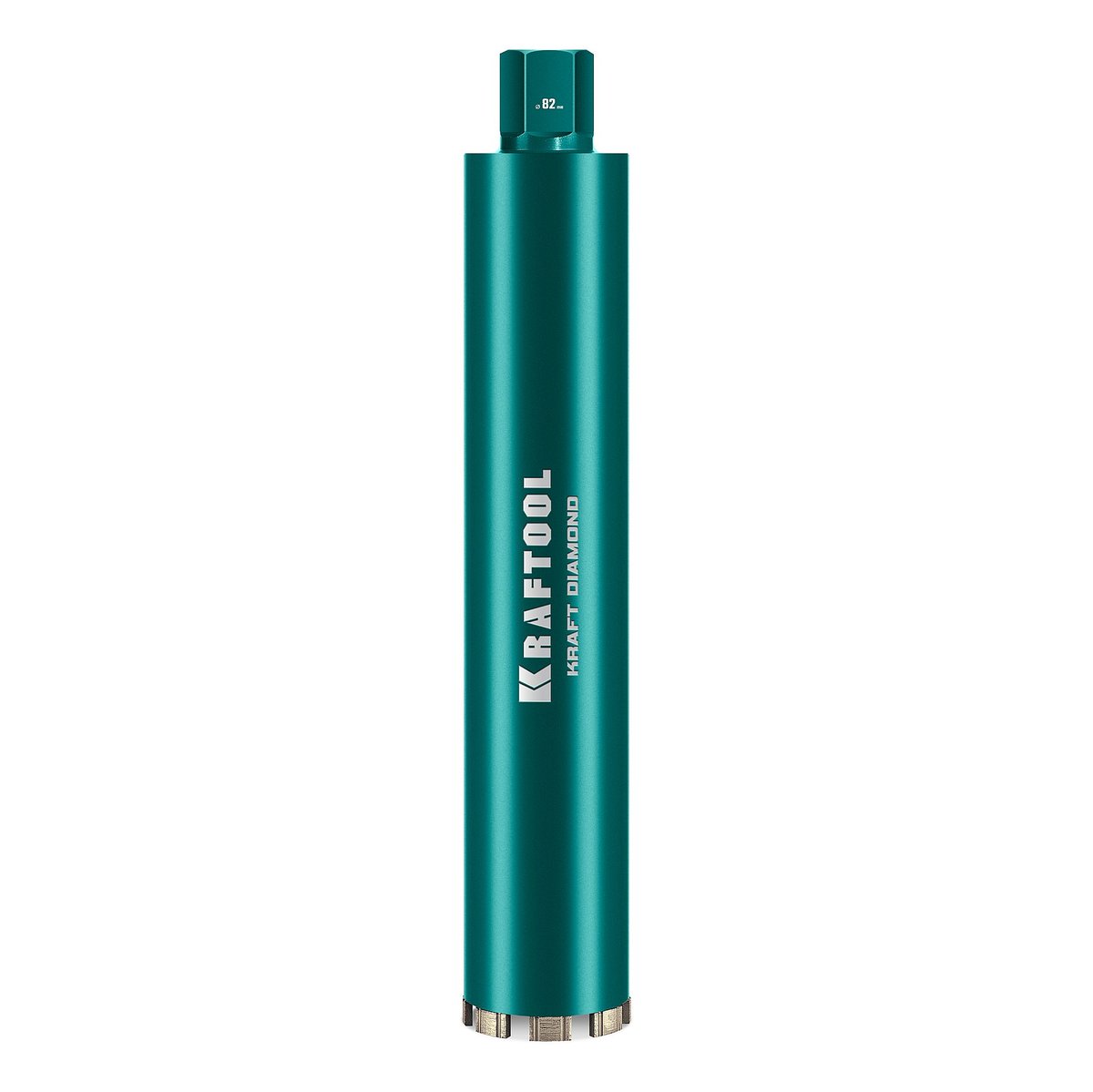 KRAFTOOL DIAMOND 82 мм (450 мм, 1 1/4″, лазерная сварка, сухое сверление с микроударом), алмазная коронка по железобетону (29825-082)