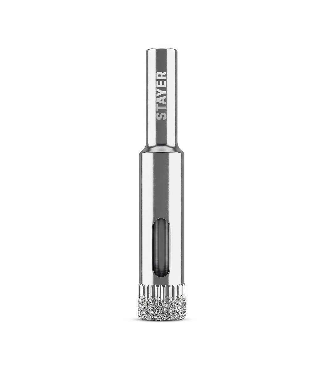 STAYER DIAMOND d 10 мм, Р60, Алмазное трубчатое сверло (29930-10)