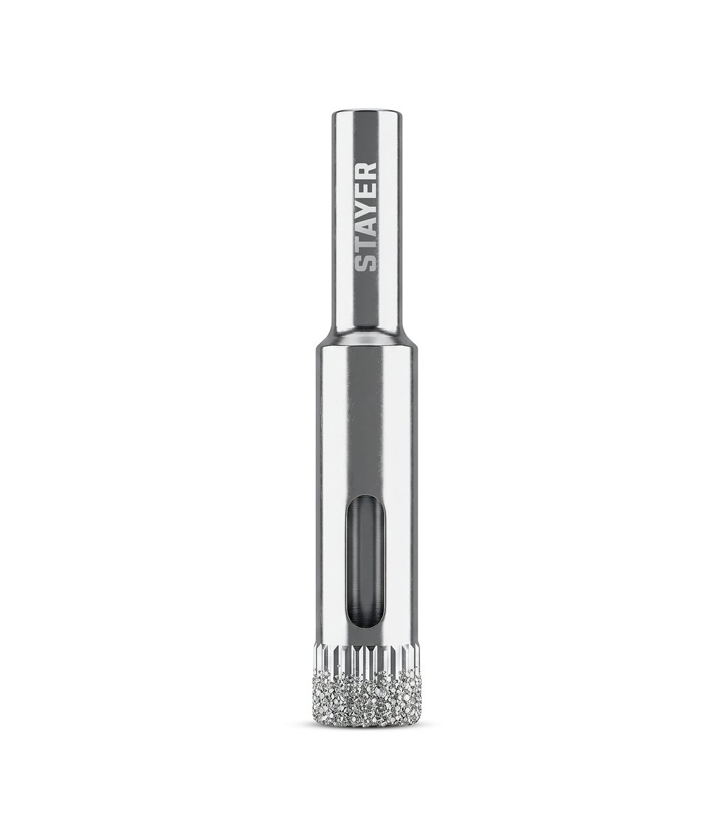 STAYER DIAMOND d 12 мм, Р60, Алмазное трубчатое сверло (29930-12)