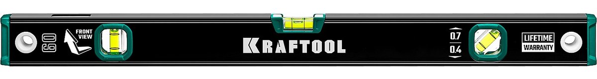 KRAFTOOL 600 мм, с зеркальным глазком, уровень (34781-60)