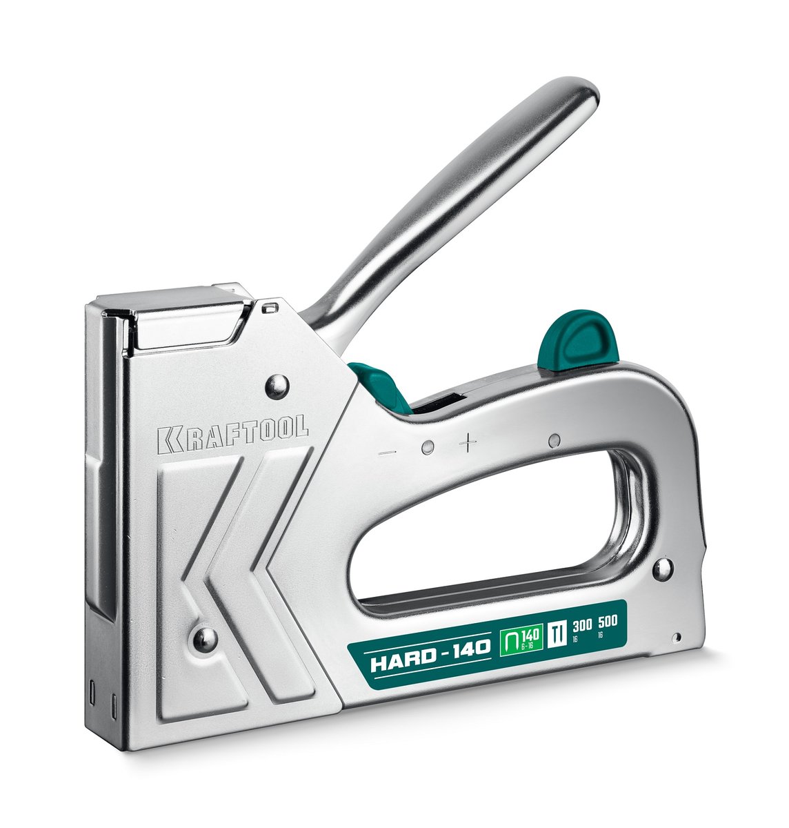 KRAFTOOL EXTREM 140, тип 140 (G/11/57) 20GA (6 - 16 мм)/300/500, стальной рессорный степлер (3185)